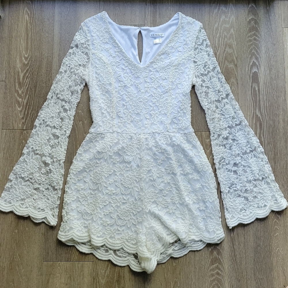 White Lace Romper